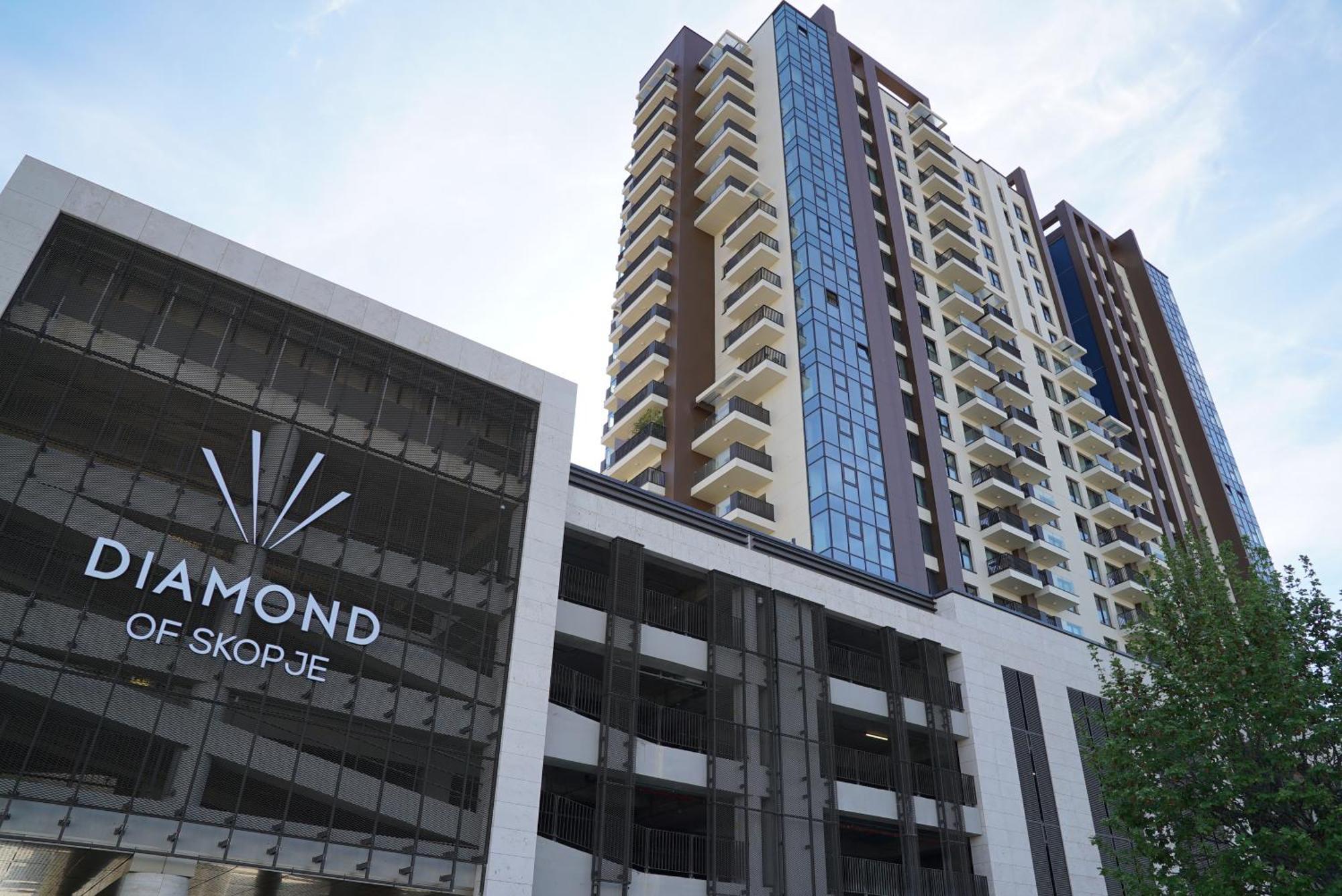 Diamond 72 Apartment , Skopje City - Center, Diamond Residences, Free Parking Eksteriør bilde